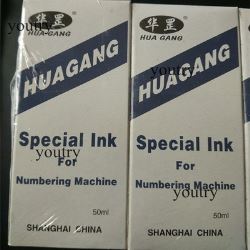 Mực đánh số màu trắng và đen lên vải Huagang
